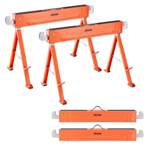 VEVOR 2x Falt Unterstellbock Arbeitsbock Gerüstbock Sägebock Klappbock 600kg