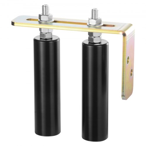 

VEVOR Schiebetor-Set 200x180x45mm, Laufrolle-Hardware-Set mit L-Halterung, universell verstellbare Schiebetorrollen, robuste schwarze Schiebetor-Führungsrolle für Schiebetore und Rolltüren