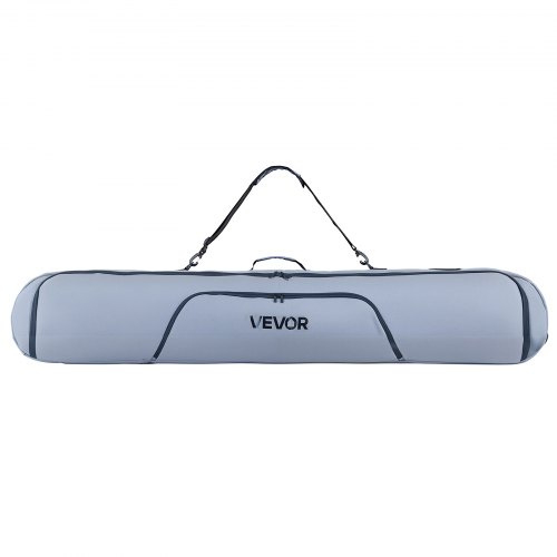 

VEVOR Skitasche, bis zu 165 cm, Skibag, Skisack, Skicover, wasserdichtes 600D-Oxford-Gewebe, mit verstellbaren Innengurten, Skiersack für Skistöcke, Schutzbrillen, Handschuhe, Helme, Stiefel (Grau)