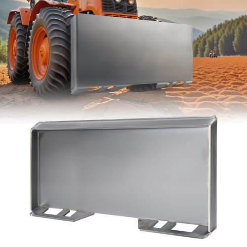 

VEVOR 3/8 Zoll Kompaktlader-Befestigungsplatte, Schnellbefestigungsplatte, Montageplatte, Schnellbefestigungsladerplatte, kompatibel mit Kompaktladern und Traktoren von Deere, Kubota, Bobcat, Mahindra