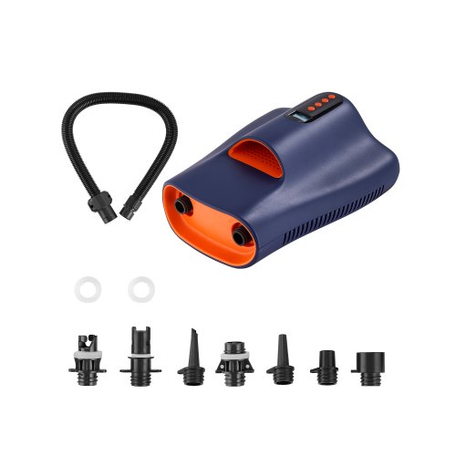 

VEVOR Paddleboard Pumpe (22 PSI) zweistufige elektrische SUP-Luftpumpe mit automatischer Abschaltung & 12 V DC Anschluss, Aufblasen & Entleeren ideal für aufblasbare Paddleboards Zelte Matratzen