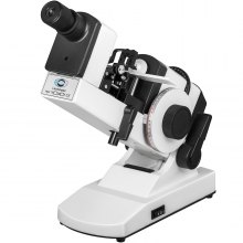 VEVOR Lensometer manuell optisch 0,125D Lensmeter 20-85mm Objektivmesser Fokussierbereich des Okulars ±5D Focimeter Vertex Diopter Messbereich ±25D ideal für Glasgeschäften, Vision Care Centern usw.