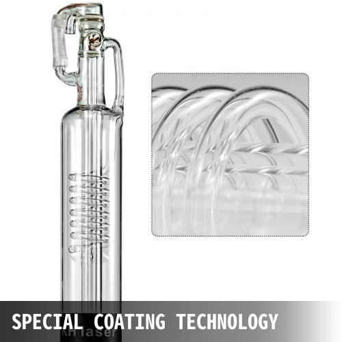 CO2 Glas Laserrohr 60W für Laser Graviermaschine VEVOR Borosilikatglas langlebig 