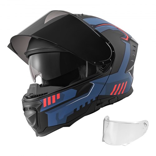 

VEVOR Klapphelm mit Doppelvisier Größe XL, Modularer Motorradhelm ECE 22.06 Zertifiziert, Straßenmotorradhelm für Erwachsene, Mopedhelm mit Bluetooth-Lautsprecherfach & Herausnehmbarem Innenfutter