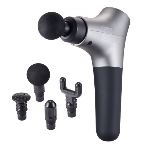 

VEVOR Massagepistole, Massagegerät für Sportler – mit 6 Geschwindigkeitsstufen und 4 Massageköpfen, 50 W mit 2500 mAh, elektrische Handmassagepistole zur Schmerzlinderung und Muskelentspannung