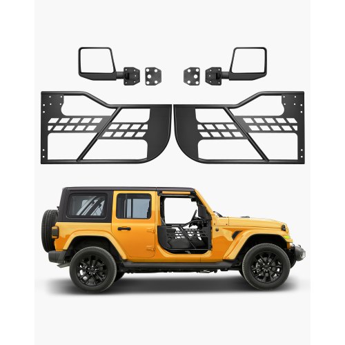 

VEVOR Jeep-Rohrtüren (2-türig) im Jagdstil mit robusten Scharnieren und OE-Verriegelung, Jeep-Türen mit Rückspiegeln, passend für 2018–2024 Jeep Wrangler JL und 2020–2024 Jeep Gladiator JT