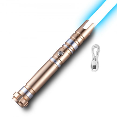 

VEVOR Lichtschwert Duell-Lichtschwert 1117,6 mm mit 12 RGB-Farben & FX-Sound & realistischem Griff, wiederaufladbares Leuchtschwert für Erwachsene Weihnachtstag Halloween-Cosplay Geburtstag