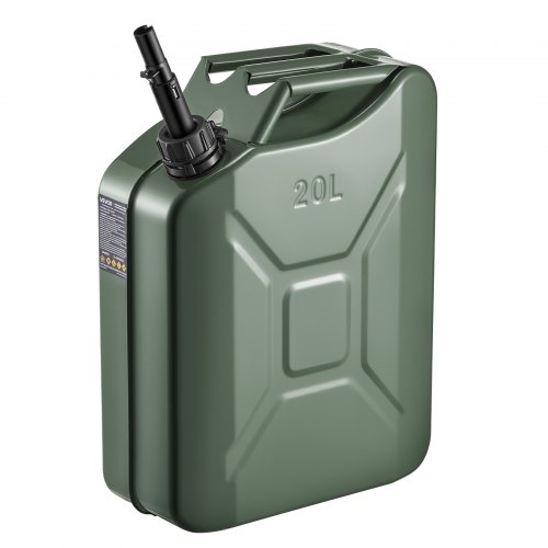 VEVOR Kraftstoffkanister Metall 20 L, Benzinkanister mit Ausgießer & Komfortgriff, 6 L/min Durchflussrate, Auslaufsicherer & Korrosionsbeständiger, Ideal für Autos, Motorräder, ATVs & UTVs, Schwarz