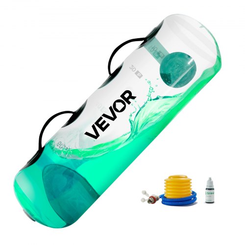 

VEVOR Wassergewichte Aquabag Trainings-Powerbags, 22,68 kg verstellbares tragbare Fitnessgeräte für Stabilität und Ganzkörpertraining, für Gleichgewichtstraining, Fitnessstudio-Übungen, klar
