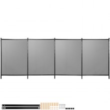 VEVOR Poolzaun Kindersicher 1,2x14,6m Schutzzaun 1000D-PVC-Netzgewebe Aluminium-Fußrohren und-stangen Poolschutzaun Korrosions-Abriebbeständig Teichzaun Hundezaun Ideal für Pool Schwimmbad Teich