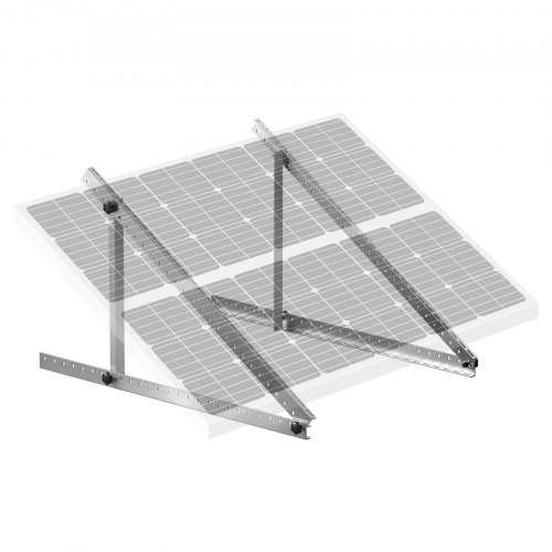 VEVOR Solarpanel-Halterungen 127 cm, 0-90° verstellbare Solarmodul-Halterungen für 100-550 W Solarmodule, leichte Aluminiumhalterungen mit klappbaren Neigungsbeinen für Wohnmobil, Dach, Boot, Off-Grid