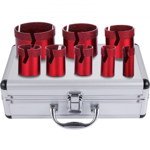 Gyémánt lyukfűrész 8 darabos M14 20/25/32/35/40/50/60/68 mm-es gyémánt fúrószár ...