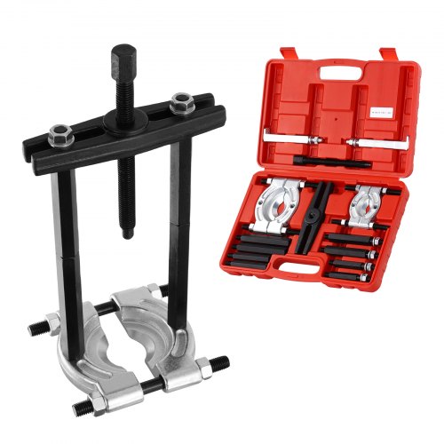 VEVOR 14-teiliger Lagerabzieher-Satz, 5-Tonnen-Lagertrenner, Ritzel-Radlager-Entfernungssatz mit 5,08 cm und 7,62 cm Backen, Radnaben-Achsen-Abzieher-Satz, Robuster Lagerspalter-Werkzeugsatz mit Koffer