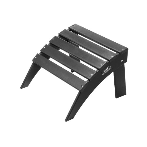 

VEVOR Fußstütze für Adirondack-Stühle, 475x500x330 mm, klappbarer Adirondack-Ottomane aus HDPE-Kunststoff, Gartenstuhl weit verbreitet für Außenbereich, Veranda, Pool, Rasen, Hinterhof, schwarz