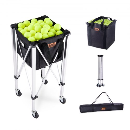 

VEVOR Tennisballwagen Tennisballkorb mit Rädern 150 Bälle Faltbar