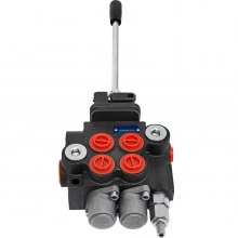 VEVOR Hydraulisches Steuerventil 2 Spool  31 x 20 x 13 cm, Hydraulikventil Handhebelventil 150 bar einstellbar 3600 PSI 11 gpm doppeltwirkenden Zylindern Einsatz für Landwirtschaft Baumaschinen