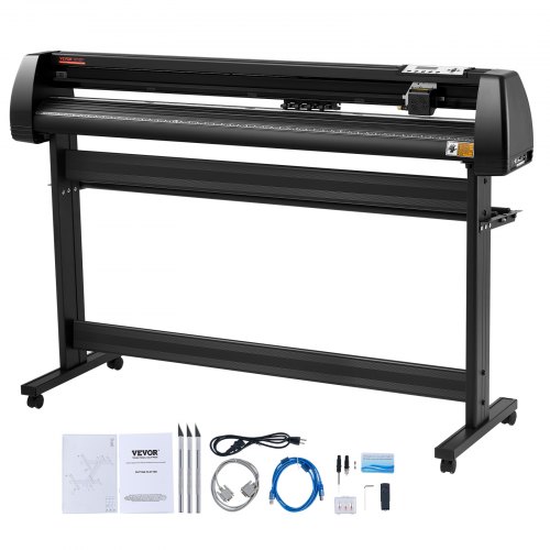 VEVOR Vinyl Schneideplotter Vinyl Schneideplotter 1350 mm Slogan Schneideplotter Desktop Maschine mit der Software, Schneideplotter KZJ-1350SDJC00001V2