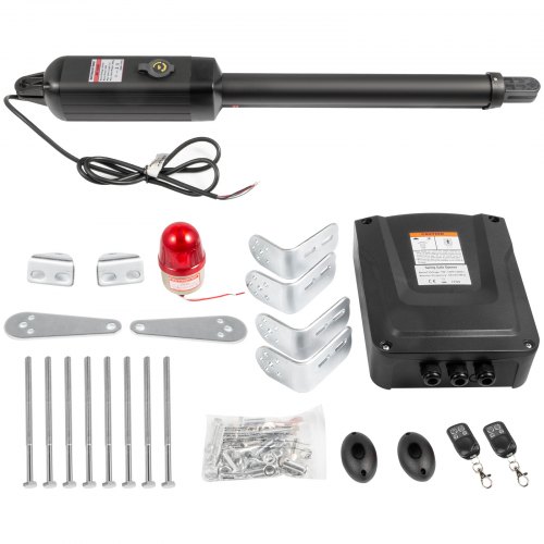 VEVOR Elektrischer automatischer Türöffner, 380 kg Tragkraft, Einzelschwingtüröffner, 5,5 m Länge, 16 mm/s Geschwindigkeit, 80 W, mit Fernbedienung, Türantrieb für Garage schließt Kettenglied