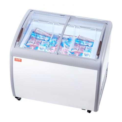 

VEVOR 264L Kommerzielle Eisvitrine Gelato-Tauch-Gefrierschrank Eiscreme-Vitrine