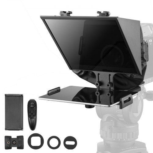 

VEVOR 33,02cm Stand-Teleprompter-Fernbedienung Webcam-Smartphone-Live-Streaming