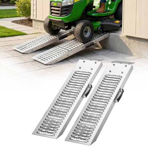 

VEVOR Auffahrrampen 2 Stk. Laderampen 985 x 225 mm, Anhängerrampen mit Antirutschplatten & 544 kg Gesamttragfähigkeit, Verladerampen Stahlrampen für Motorräder Rasenmäher Traktoren Anhänger