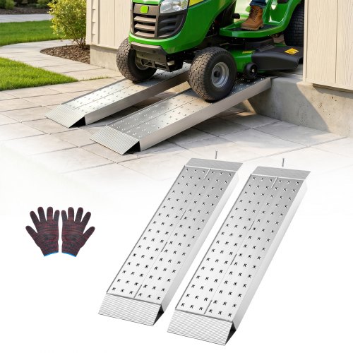 VEVOR Auffahrrampen 2 Stk. Laderampen 999 x 304 mm, Anhängerrampen mit Antirutschplatten & 1360 kg Gesamttragfähigkeit, Verladerampen Aluminiumrampen für Motorräder Rasenmäher Traktoren Anhänger