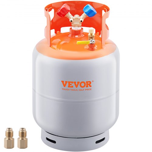 

VEVOR Kältemittel Rückgewinnungsbehälter 13,61kg 27,6bar Wiederverwendbarer Zylindertank Φ 250 x 390mm Kältemittel-Rückgewinnungsbehälter Orange Kältemittel-Rückgewinnungsbehälter aus HP295 Stahl