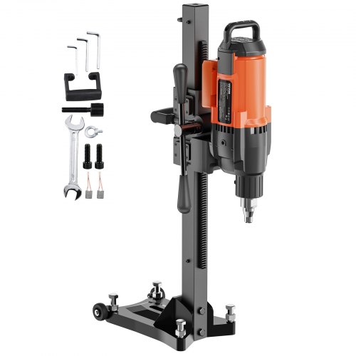 VEVOR Diamant Bohranlage 3200 W Diamantkernbohrmaschine Kernbohrgerät 0-750 U/min Kernbohrmaschine, 26 cm Magnetbohrmaschine Geeignet zum Bohren von Stahlbeton, Marmor usw.