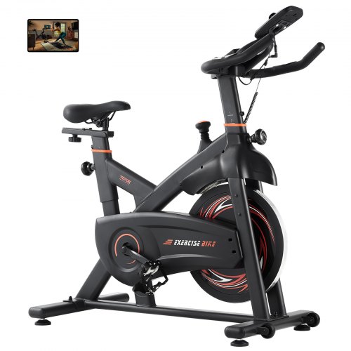 

VEVOR Heimtrainer Magnetwiderstand Stationäres Fahrrad zu Hause, Indoor Bike mit leisem Riemenantrieb & schweres Schwungrad & verbesserter LCD-Monitor & bequemem Sitzpolster, Heimtrainer einstellbar