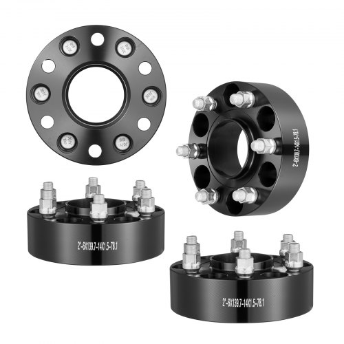 

VEVOR Spurverbreiterungen, 2 Zoll 6 x 5,5 Zoll Radadapter, 6 Radbolzen, geschmiedet, 78,1 mm Bohrung, nabenzentrische M14 x 1,5 Bolzen-Abstandshalter, passend für 84–18 Chevrolet, GMC und Cadillac