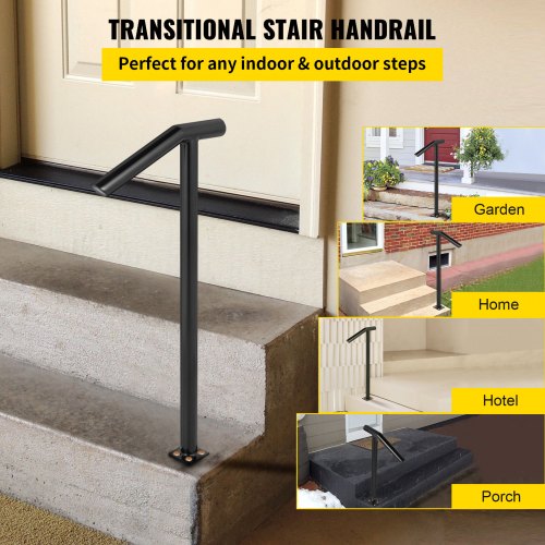 Handlauf Treppenhandlauf Geländer 96,5 cm Außenbereich 1-2-stufige Aluminium 