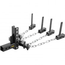 VEVOR Gewichtsverteilerkupplung 45,7 cm Kettenlänge Anhängerkupplung, 8 mm Kettendurchmesser Ackerschienendreieck, 635 kg Gewichtskapazität Kupplungsträger, für Unterlegkupplung mit Klemmverschlüssen