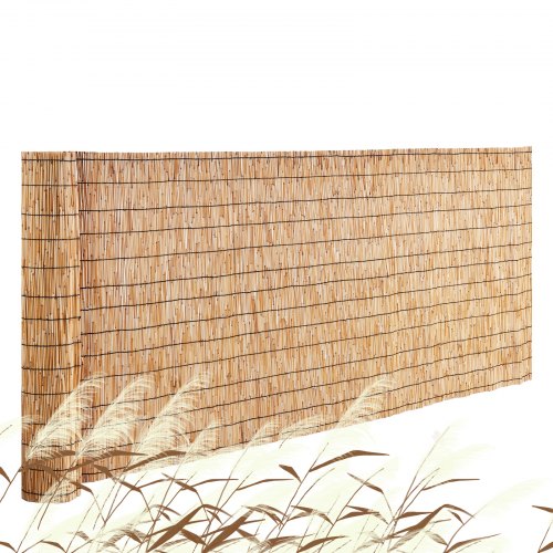 VEVOR Natürlicher Schilfzaun, 1,0 x 4,1 m, Schilf-Sichtschutzvorhang, Balkon-Schilfzaunrolle für den Außenbereich, Hinterhofterrasse, dekorativer Zaun für Gartenzaun-Trennwand, Sichtschutz-Paneelvorhang