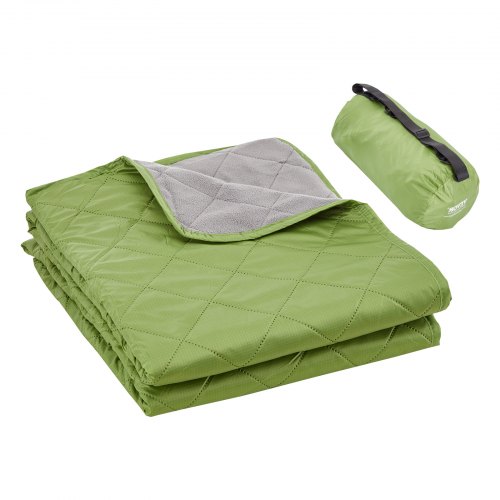 

VEVOR Campingdecke Reisedecke 2,08x1,4m 330GSM für Outdoor-Reisen Grün/Grau