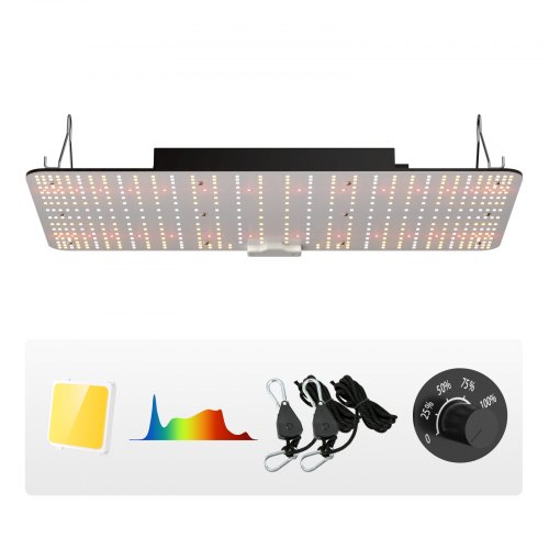 

VEVOR 200W Dimmbar Pflanzenlampe 30x40x12cm LED Pflanzenlampe 544x Samsung 281B Vollspektrum 26000lm Lichtstrom Wachstumslampe 760nm Infrarot-Wellenlänge Pflanzenlicht Gewächshaus Anbauzelt Balkon