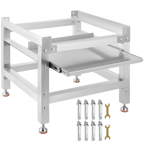 

VEVOR Waschmaschinenständer aus Aluminiumlegierung, Waschmaschinensockel, 136 kg Kapazität, stabiler Waschmaschinensockel, Waschmaschinenständer mit Tablett, Waschmaschinensockel, Trockner