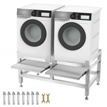 AULLY PARK Waschmaschinen-Untergestell bis 300 kg Stabiles Waschmaschine Sockel Untergestell Waschmaschine und Kühlschrank Verstellbare Sockel für Trockner 