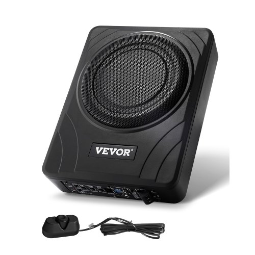 

VEVOR Untersitz Auto Subwoofer 300 W schlanker Auto Subwoofer mit Stromversorgung, Subsystem mit eingebautem Verstärker, Hoch-/Niedrigpegel-Eingang und Lautstärkeregler für SUVs Lkws Wohnmobile