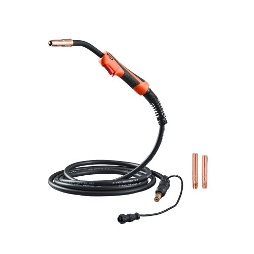 VEVOR 250-A-MIG-Schweißpistole mit 4,6 m Kabel, Schweißbrenner kompatibel mit LincoIn Power MlG 200, 215, 216, 255 & Wire-Matic 255 Schweißgeräten, geeignet für 0,0889/0,1143cm Schweißdrähte MIGHQLINCOLN75XT3V7