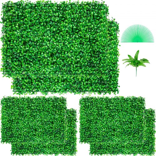 Vevor Künstliche Pflanzenwand Sichtschutz Hecke Künstlich Uv 6 Stk. 60 X 40 Cm