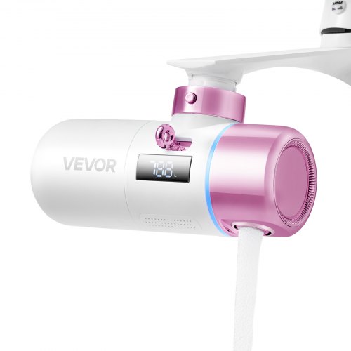 

VEVOR Hautpflege Wasserhahn Wasserfilter mit Mikro-Nano-Blase für die Haut, Wasserhahnreiniger, entfernt Chlor mit 1 Filter, für Küchen- und Badezimmerarmaturen, Pink + Gold