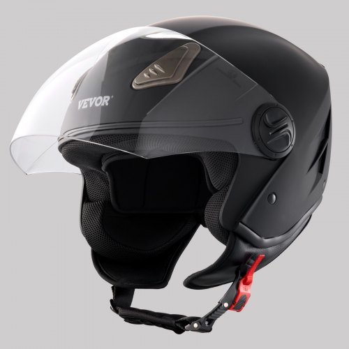 

VEVOR 3/4-Gesicht Motorrad Motocrosshelm Motorradhelm 59-60cm Schwarz Größe L