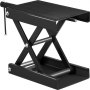 VEVOR 500 KG Motorrad Hebebühne Montage Ständer Schwarz,360 x 220 mm manueller Motorrad Hebebühne Scherenheber, 1100 Pfund Montageständer Motorrad,klappbar Stahl Motorrad Guad Hebebühne mit Zubehör