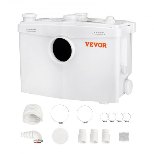 

VEVOR Tauchpumpe Abwasser Hebeanlage 700W Fäkalienhebeanlage 10m Förderhöhe Abwasserpumpe 9600L/h Haushaltspumpe 3600U/min Schmutzwasserpumpe