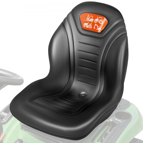 VEVOR Traktorsitz, 4,5 kg Gabelstaplersitz, Vinyl-Gabelstapler-Abflussloch, 51 cm Ruckenlehne, 478 x 587 x 523 mm, wasserdicht Staplersitz, 286 x 292 mm, Montagemuster 203 x 292 mm / 286 x 292 mm,