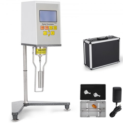 

VEVOR Viskosimeter NDJ-9S Digitales Rotationsviskosimeter 10-600000000 mPa.s Viskosimeter Messen der absoluten Viskosität von Newtonscher Flüssigkeit