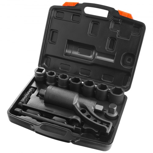 VEVOR Drehmomentvervielfältiger 6800 Nm, Drehmoment Verstärker 1:64, Drehmomentverstärker 25,4 x 25,4 mm, Drehmomentverstärker Radschlüssel Set 21# Quadratisch 24/27/30/32/33/38 mm Kraftschrauber