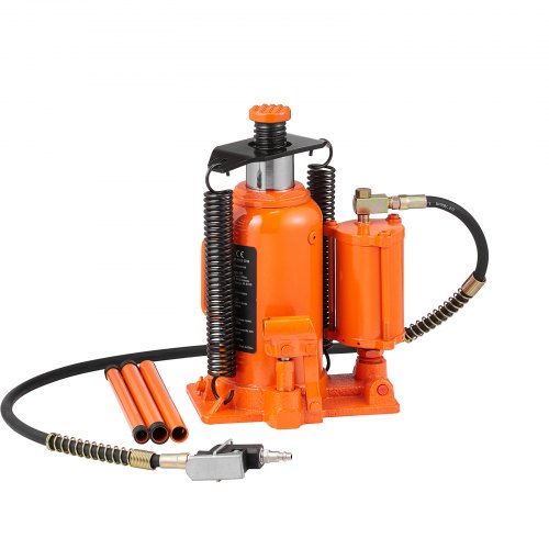 VEVOR 20 t Stempelwagenheber Flaschen-Wagenheber Hydraulikheber Stempelheber für PKW SUV 265-500 mm Kompakt-Wagenheber Unterstellheber Tragbarer Hydraulikzylinder Hydraulikheber Orange Stempelheber