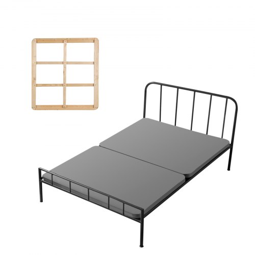 

VEVOR Bunkie-Boards für Twin-Size-Betten 1900x950x38 mm, 2-Teilig, Bunkie-Brett für Lattenrost, Bettstützlatten mit 200D Oxford-Gewebe, Holzmatratzenauflage, Matratzen-Unterbau, Grau