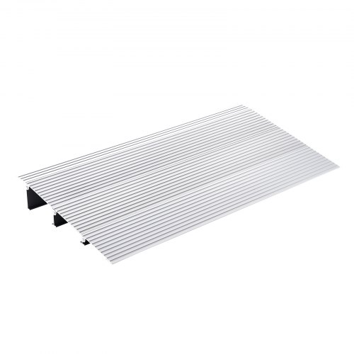 

VEVOR Türschwellenrampe 43,6 x 86,4 x 7,6 cm Rollstuhlrampe 362,8 kg Tragfähigkeit Auffahrrampe aus Aluminiumlegierung Bordsteinrampe modulares Design Schwellenrampe rutschfest Aluminiumrampe Rampe